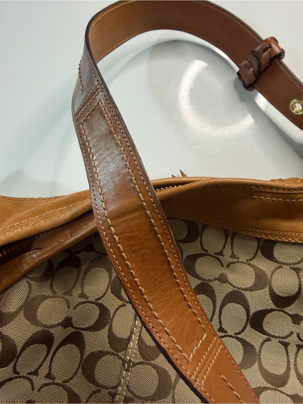 Y2K Coach Bleecker Signature Duffle Bag - Picture 12 of 14